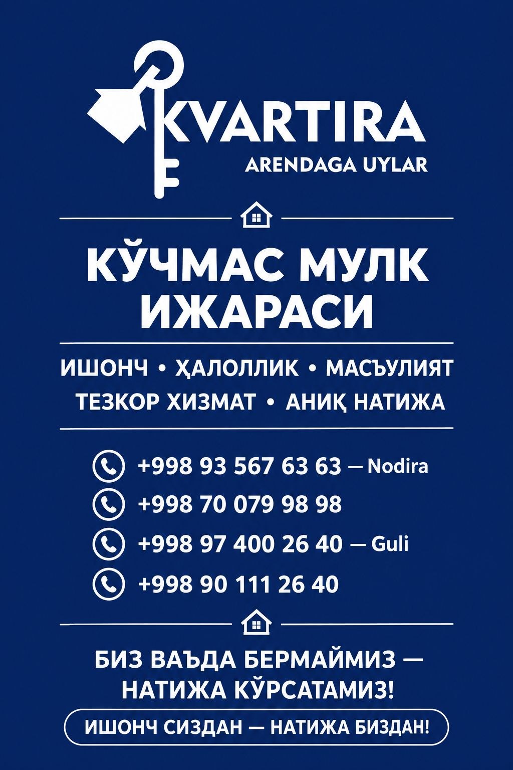 makler xizmati bor